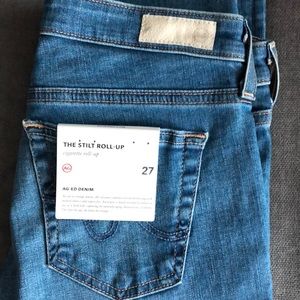 NWT AG Adriano Goldschmied Stilt Roll-Up